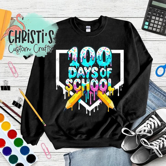 100 Days of School Drippy Pencil