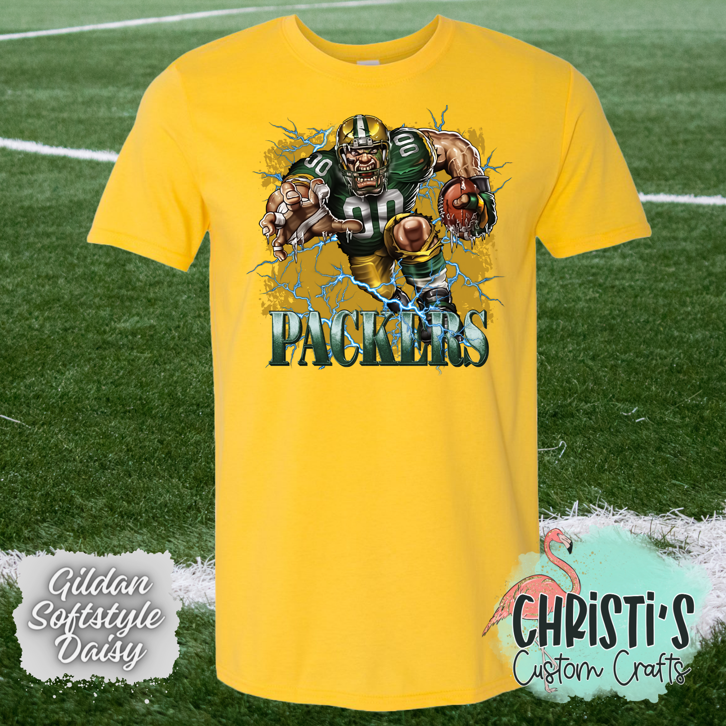 Packers Football Breakout Player with background