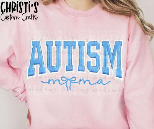 Faux Embroidery Autism Mama