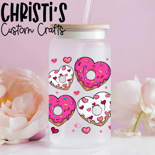 Heart Cake Sprinkle Donuts