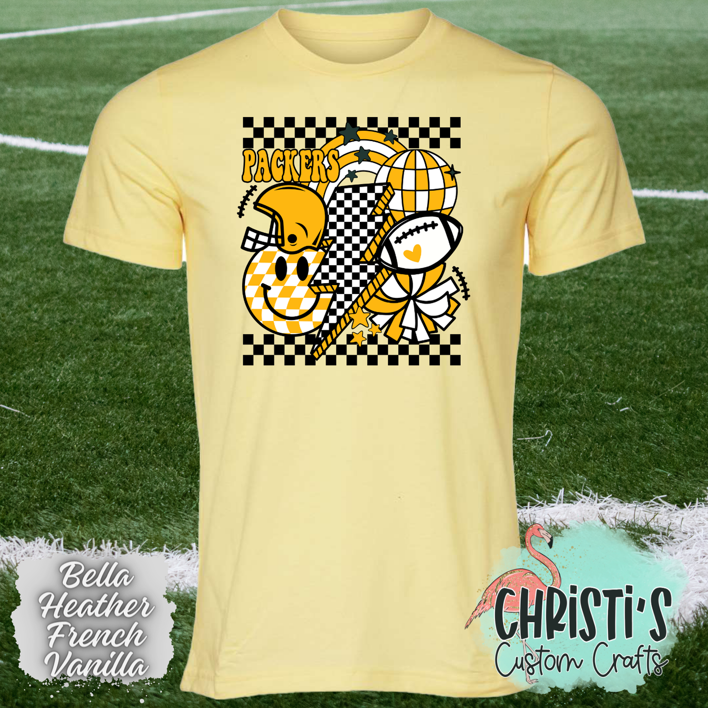 Checkered Border Packers Retro