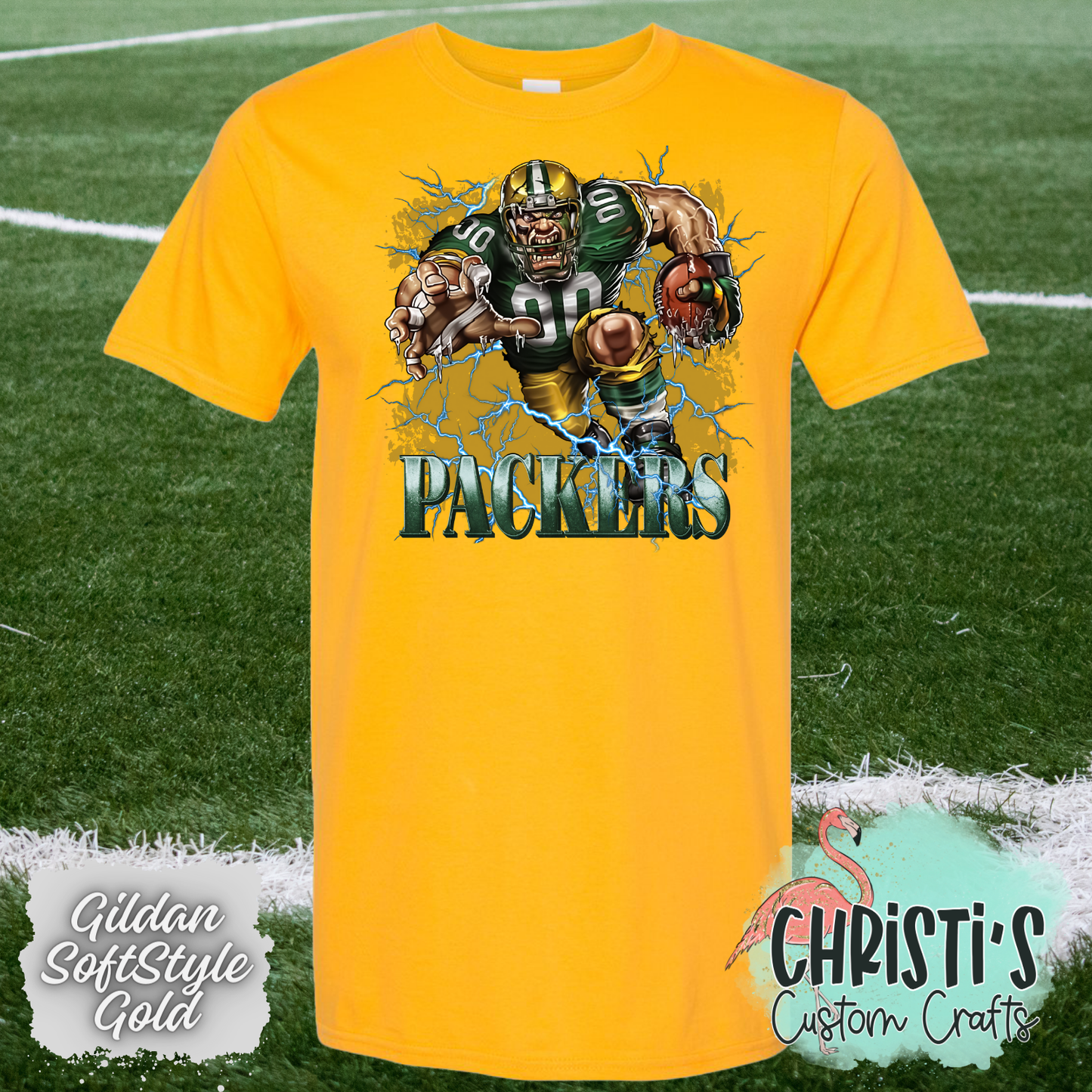 Packers Football Breakout Player with background