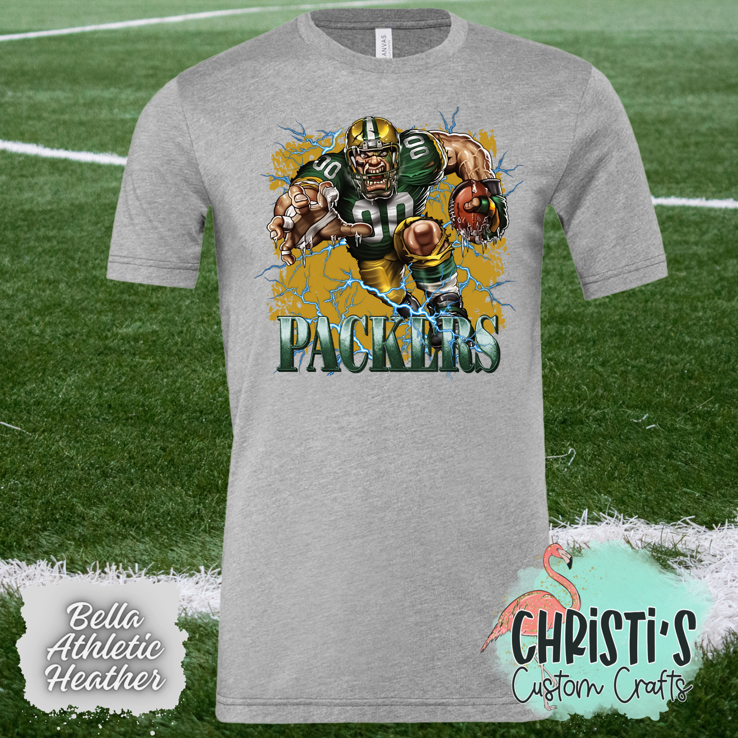 Packers Football Breakout Player with background