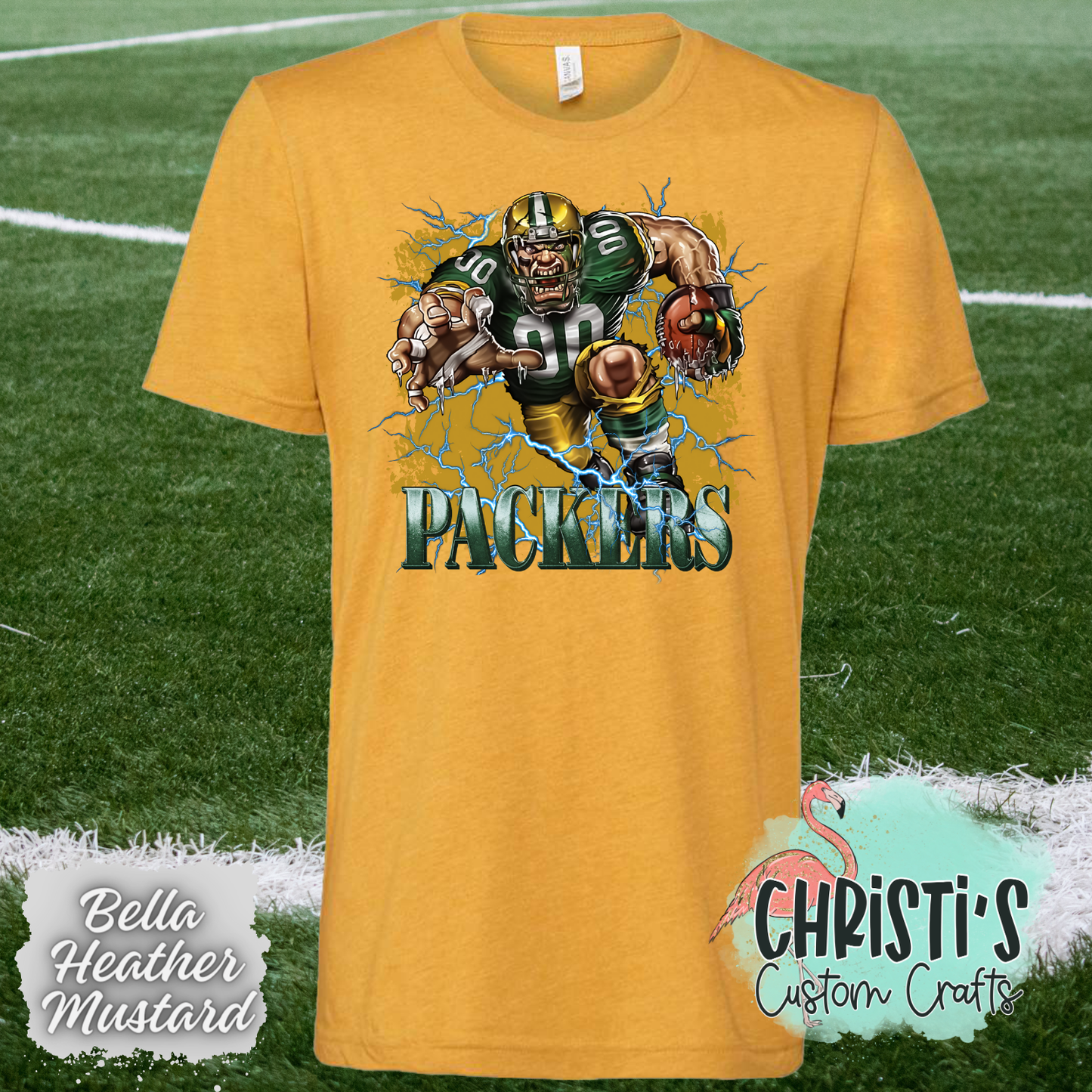 Packers Football Breakout Player with background