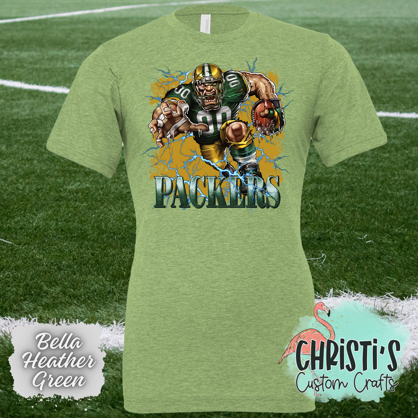 Packers Football Breakout Player with background