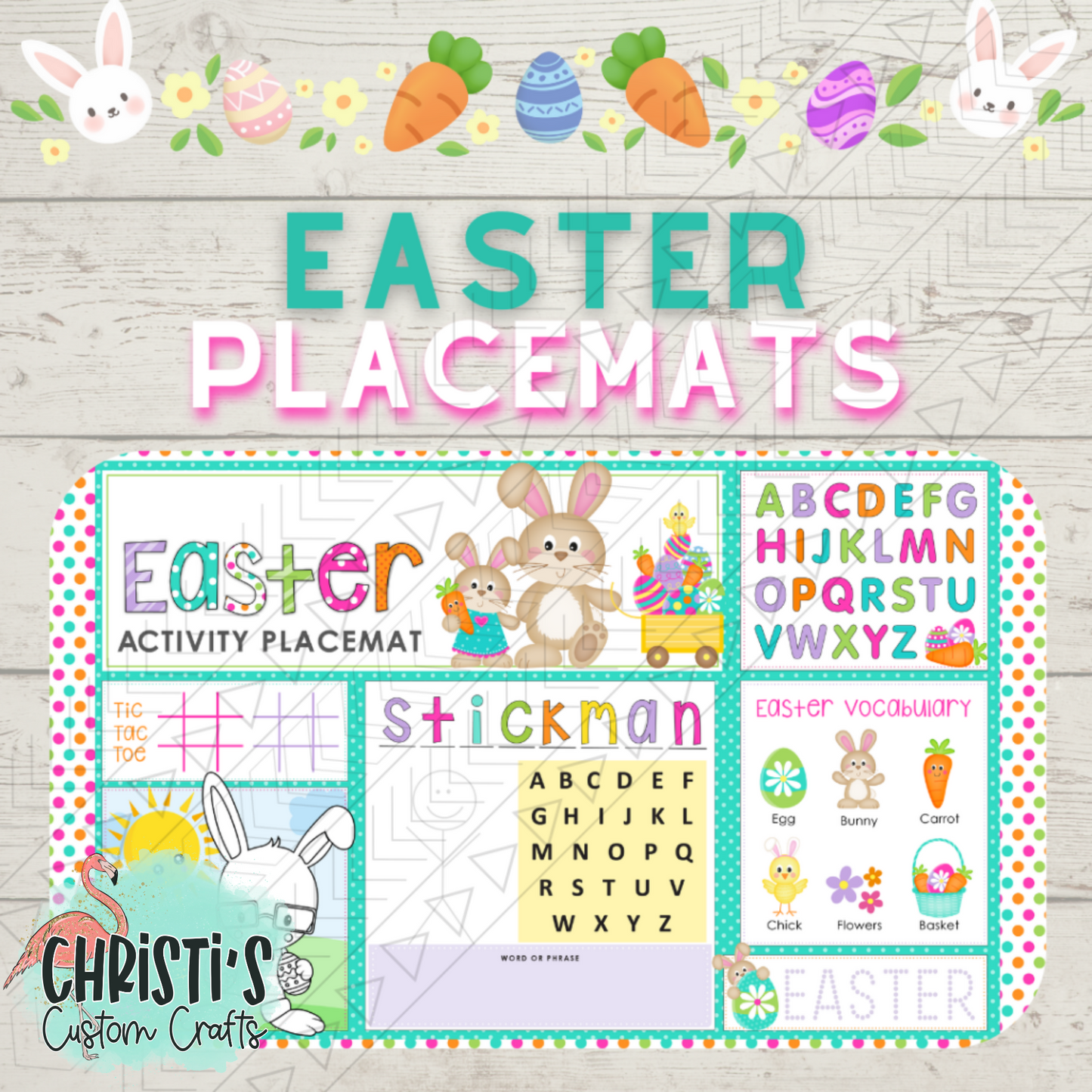 Stickman Easter Placemat