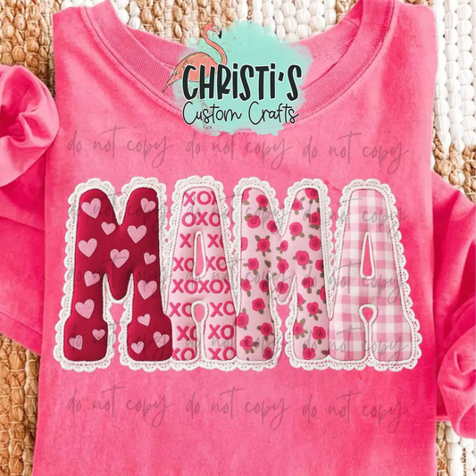 MAMA valentines appliqué look