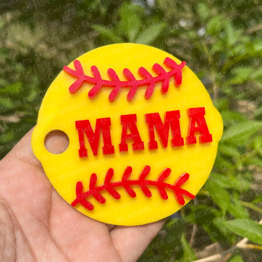 Softball Circular Tumbler Toppe