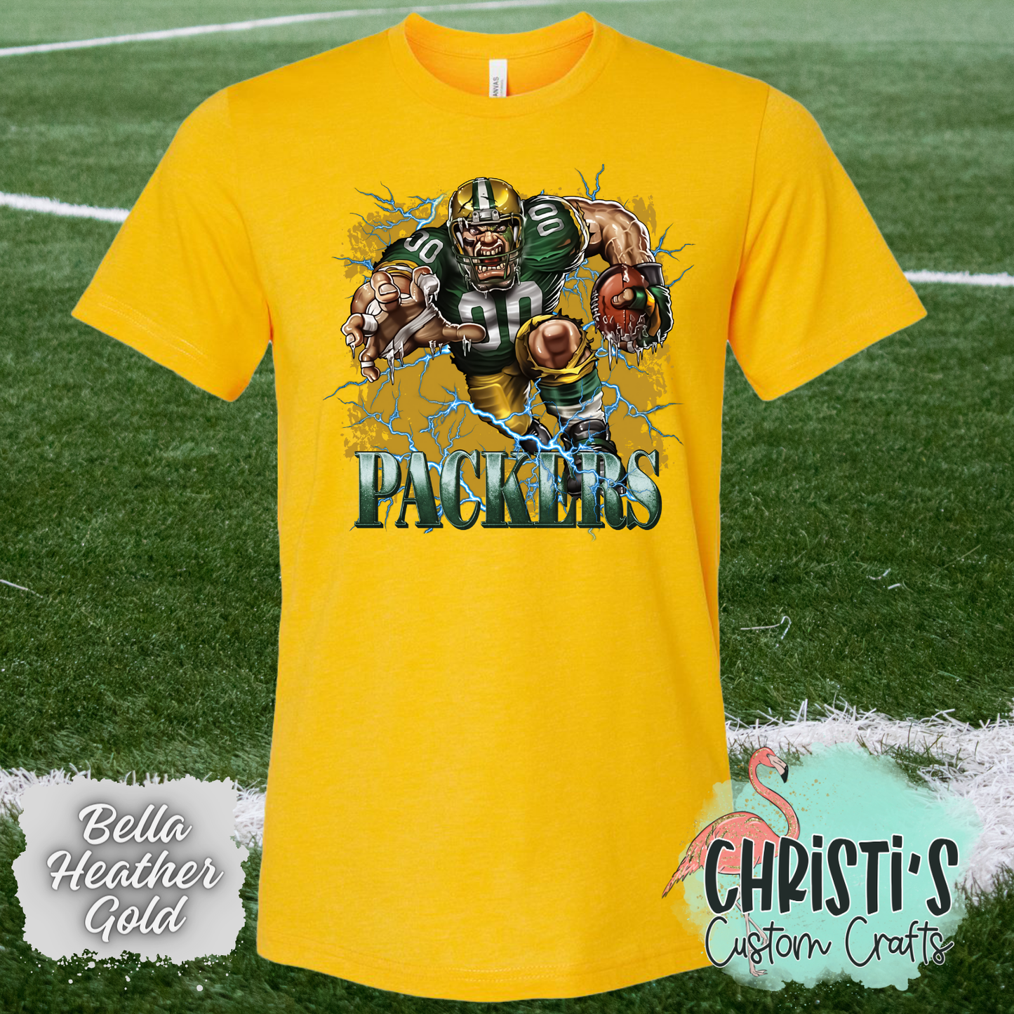 Packers Football Breakout Player with background