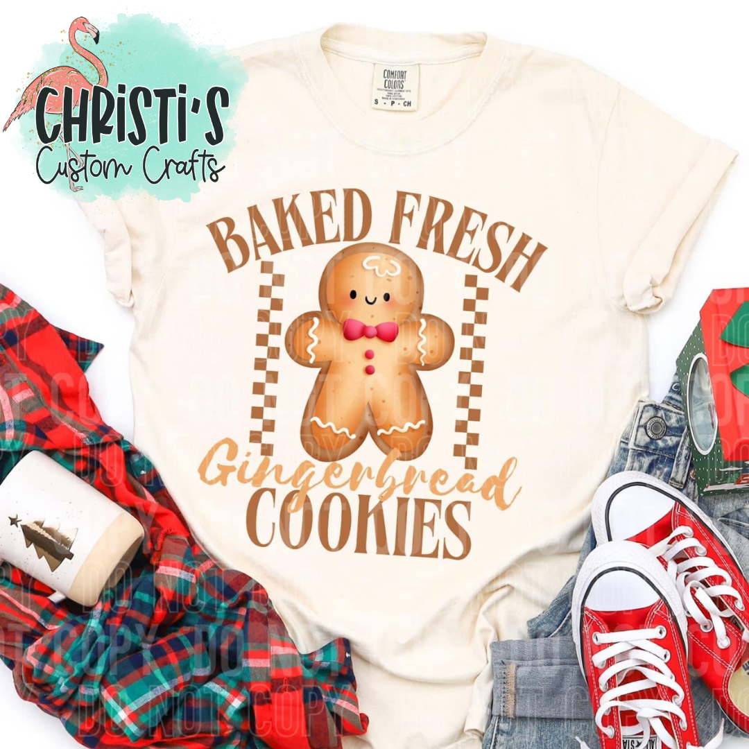 Baked Fresh Gingerbread Cookies