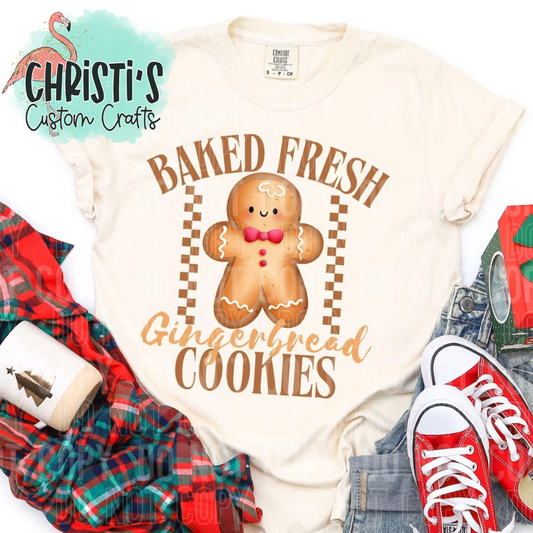 Baked Fresh Gingerbread Cookies
