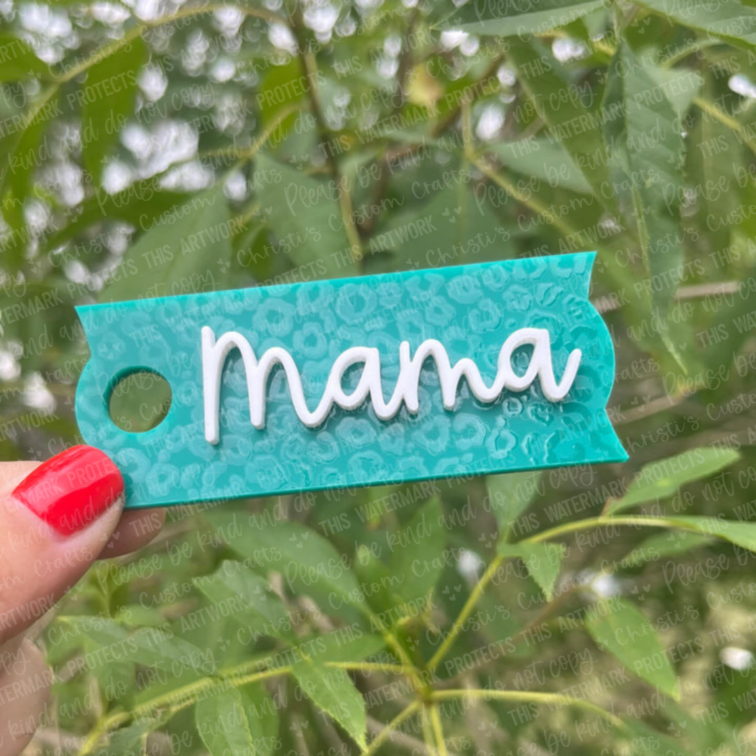 Teal Leopard Print  Tumbler Topper