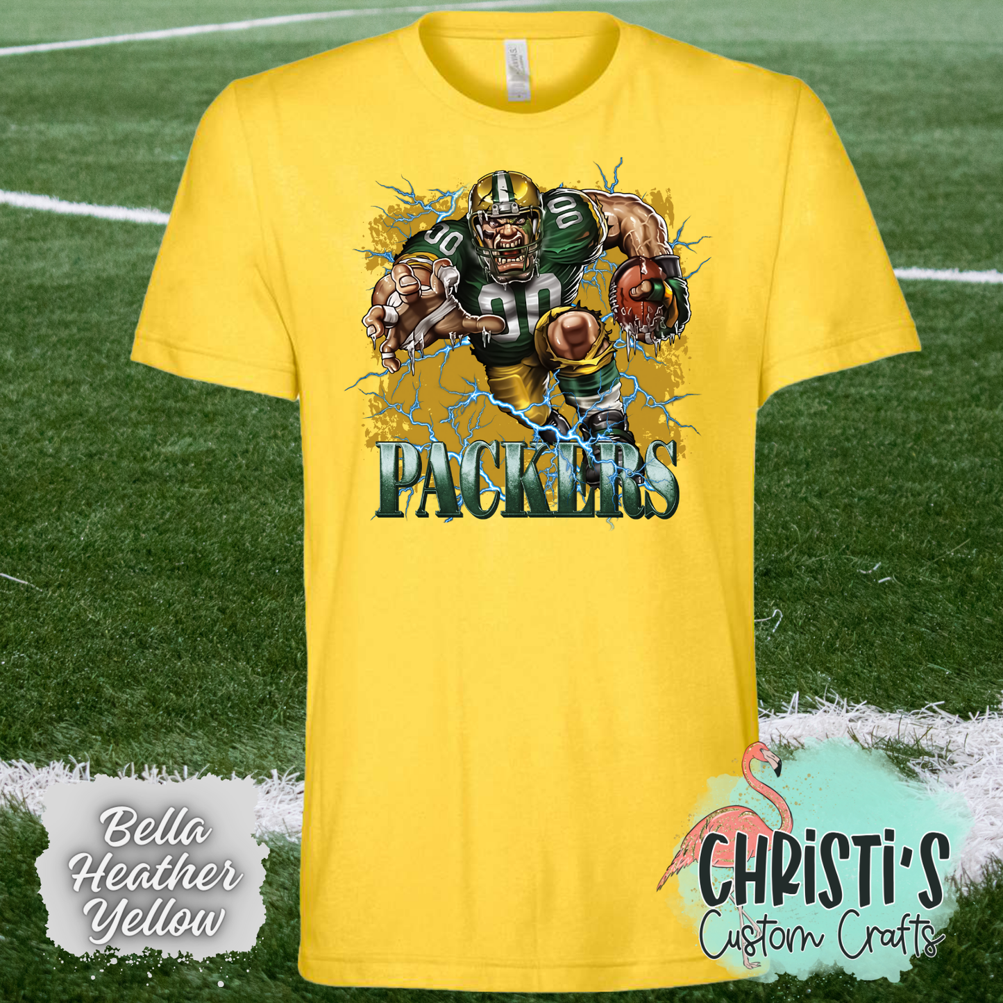 Packers Football Breakout Player with background