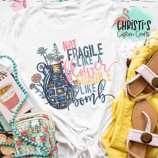 Not Fragile like a flower Fragile like a bomb