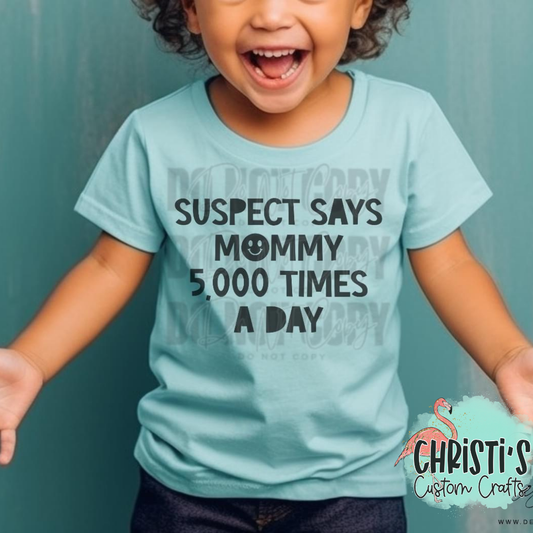 Suspect says Mommy 5,000 times a day