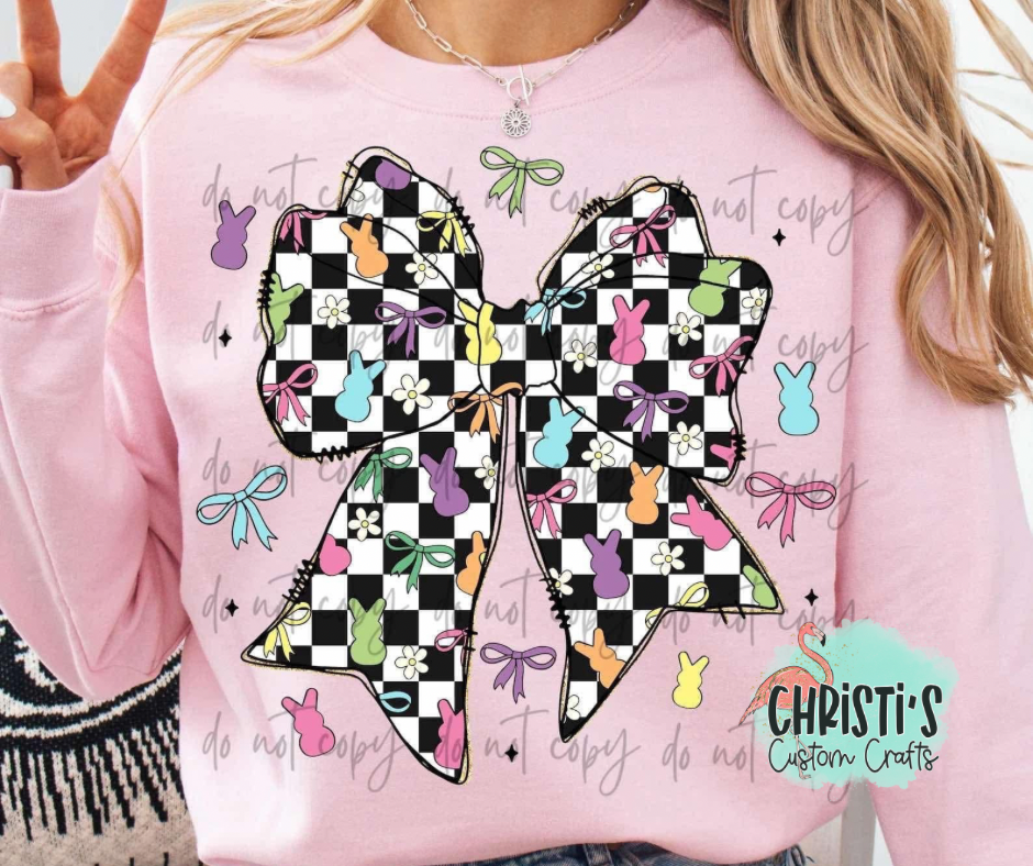 Bunny & Bows Checkered Big Bow