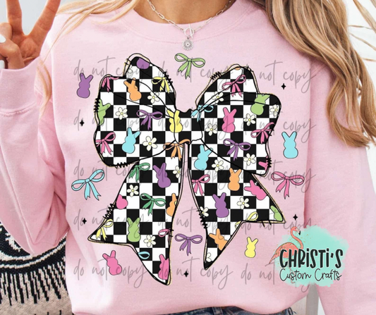 Bunny & Bows Checkered Big Bow