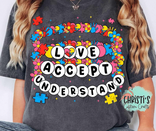 Love Accept Understand Friendship Bracelets
