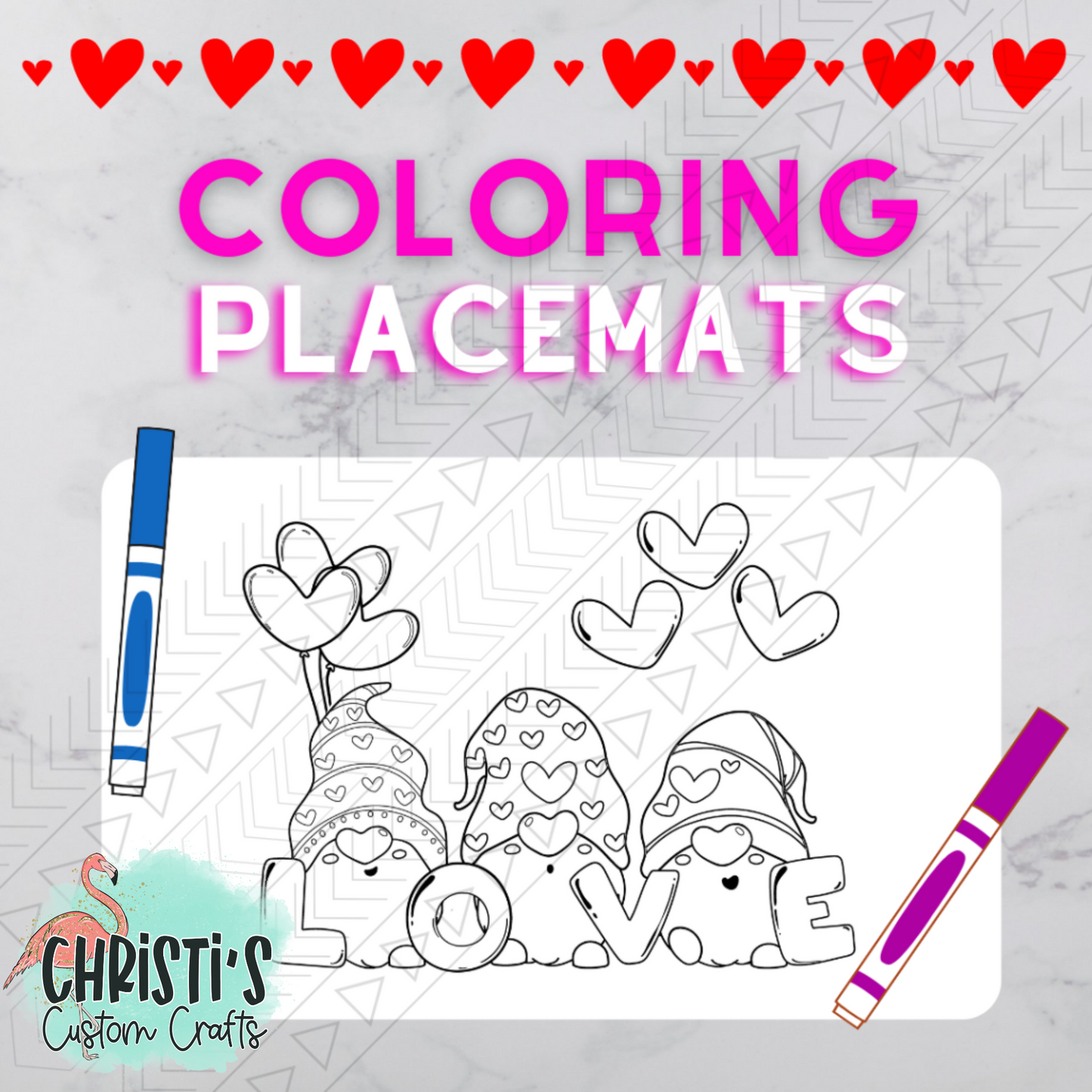 Gnome Love Placemat