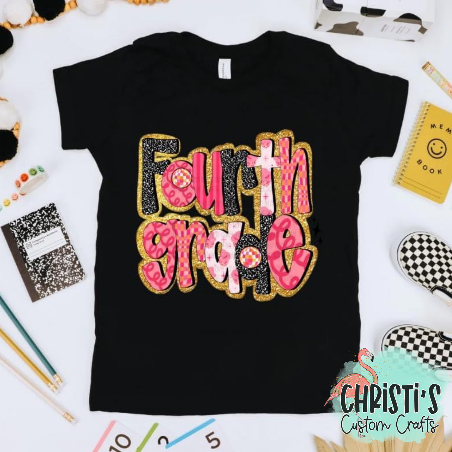 Coral Peach Doodle Letter Grade Levels