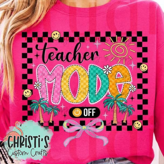 Teacher Mode-Off(checkered)