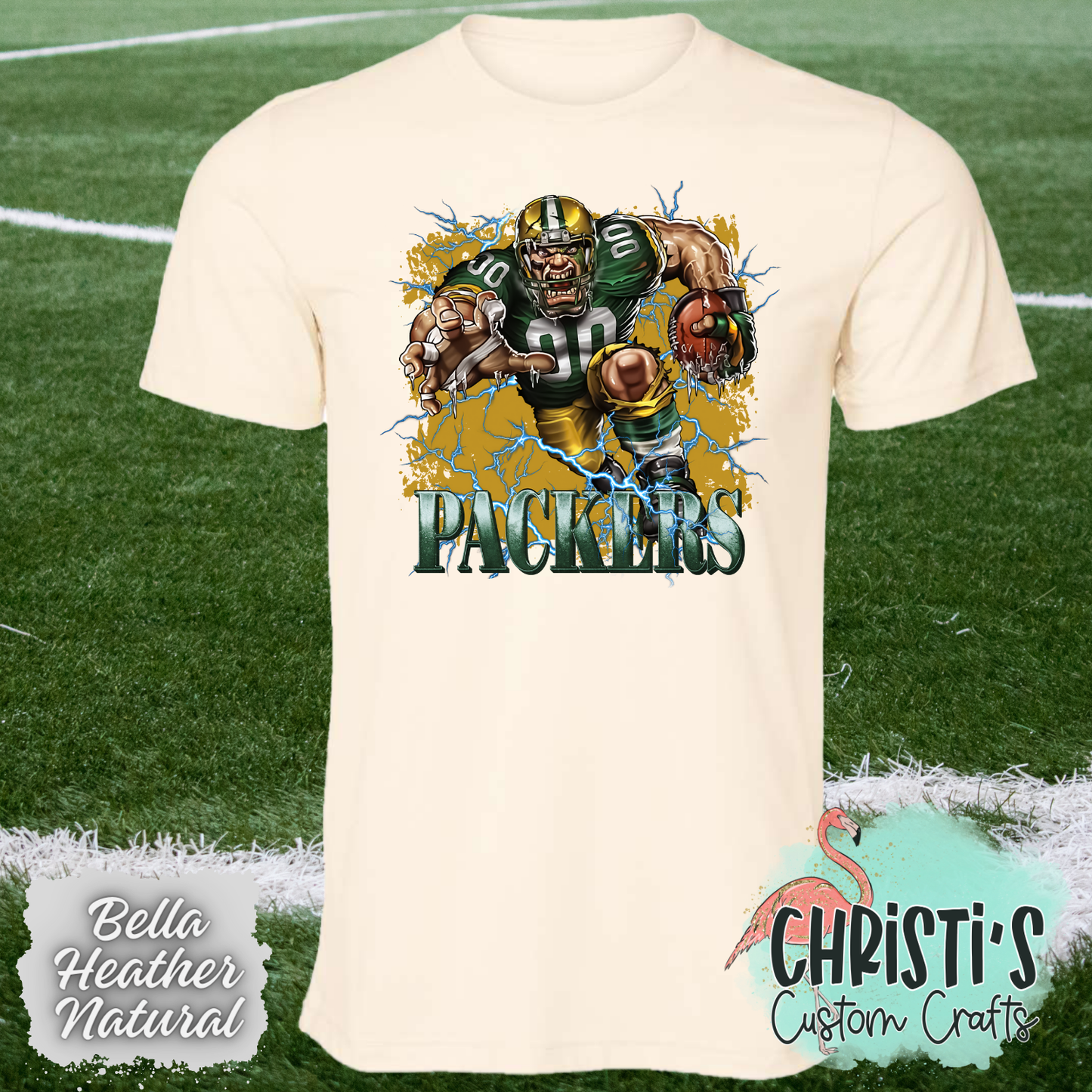 Packers Football Breakout Player with background