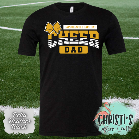 Carrollwood Packers Cheer (Custom Name Gold)