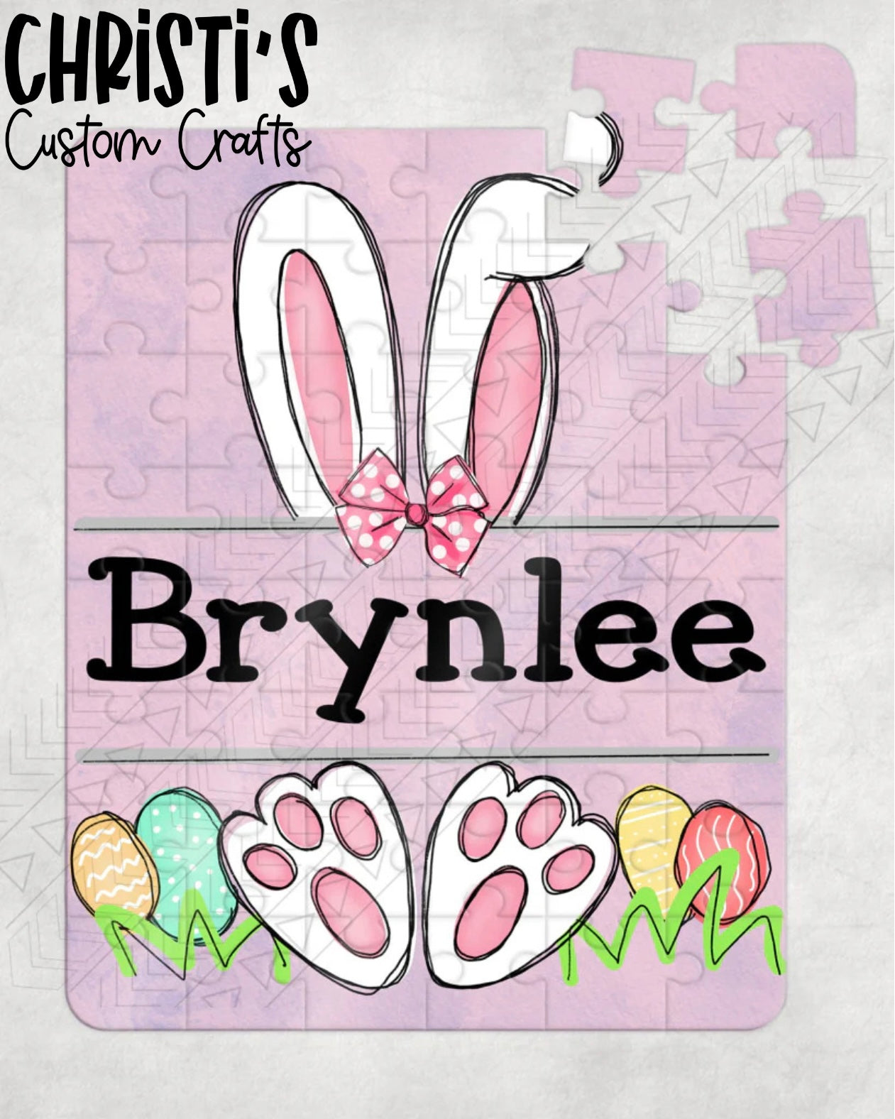 Bunny Name (pink/blue)