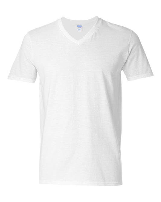 White Vneck (Gildan)