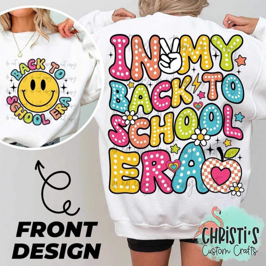 In my back to school Era (smiley front pocket with full back design)