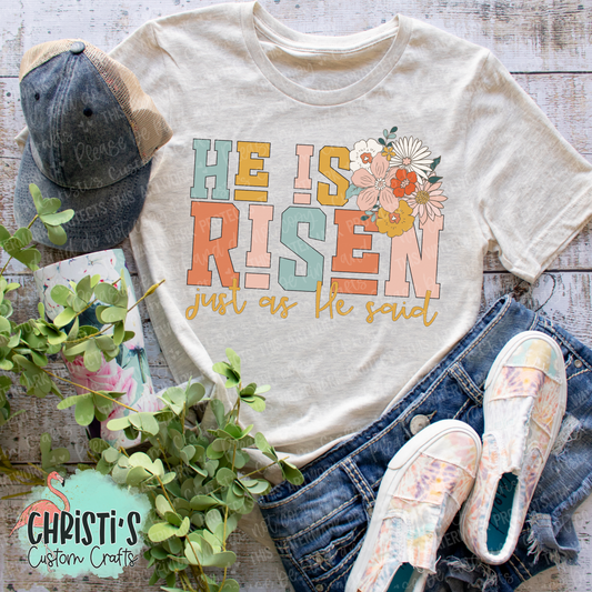 He is Risen just as he said