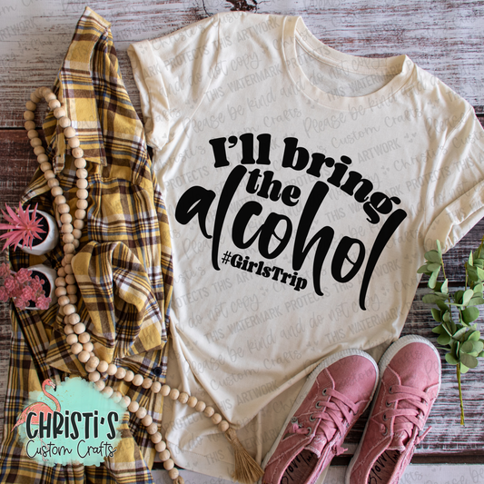 I’ll bring the alcohol #girlstrip