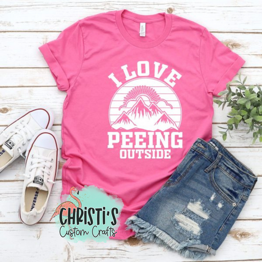 I Love Peeing outside